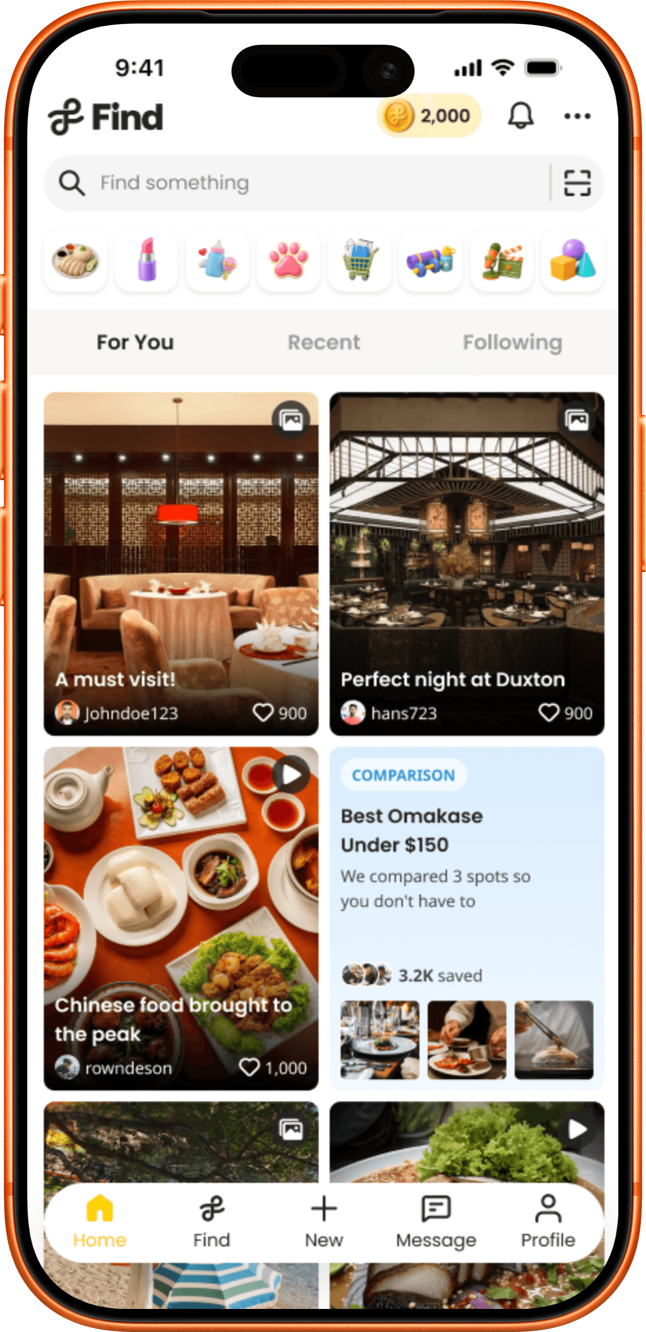 Find home feed personalized for you